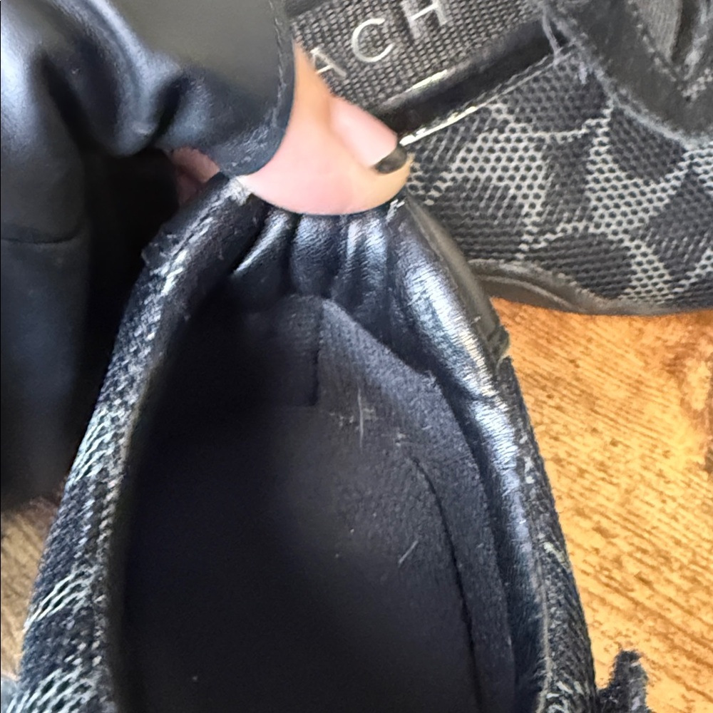 Coach Women's Black Mesh Sneakers - Picture 8 of 15